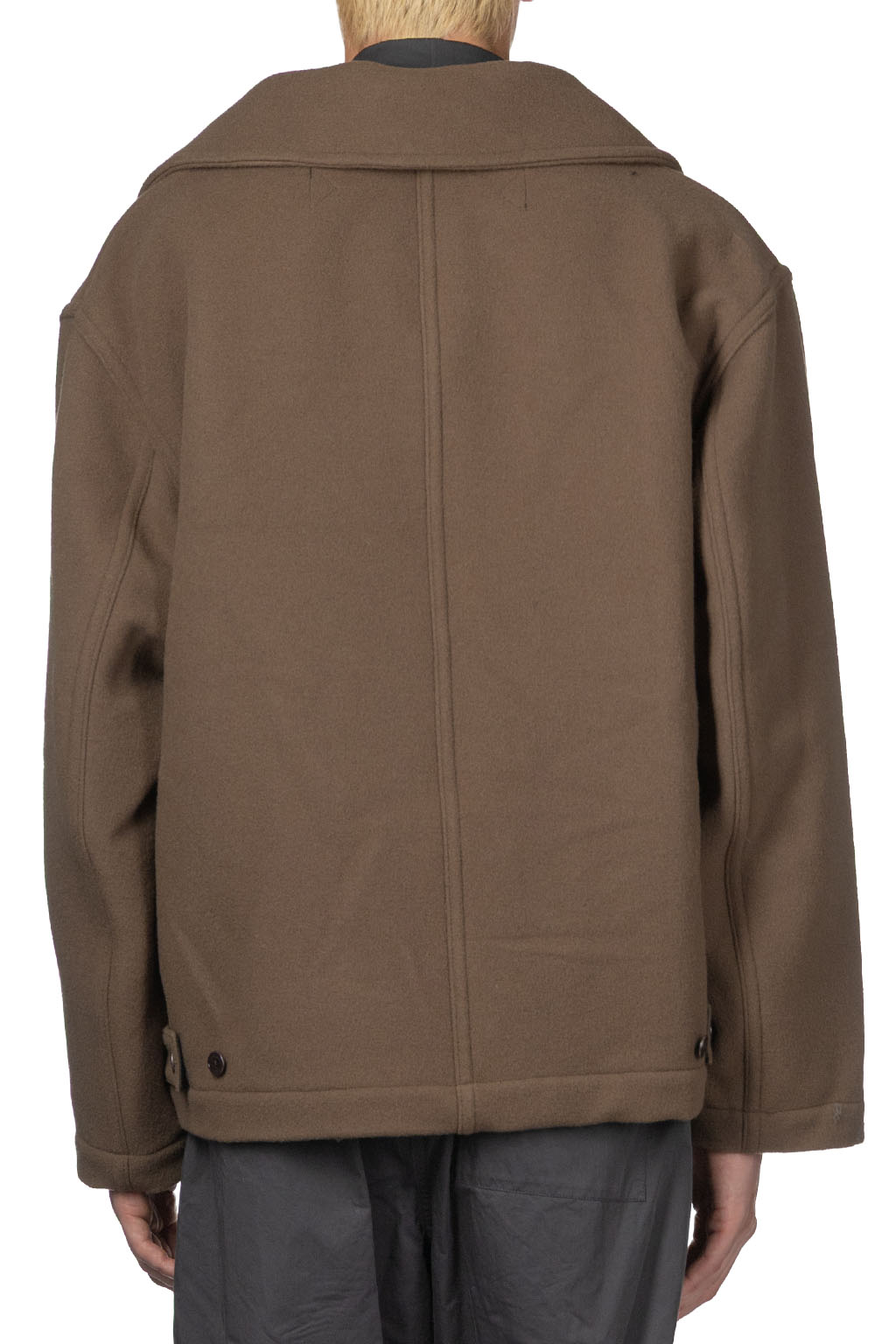 Lemaire - Boxy Peacoat - Dark Squirrel